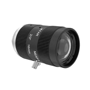 Бесплатный образец на заказ с большой диафрагмой 2/3 ''промышленный объектив камеры видеонаблюдения с фиксированным фокусом