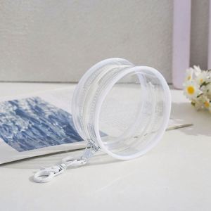 Sacs cosmétiques miniatures portables en PVC transparent avec fermeture éclair, personnalisables en couleur et en taille, durables et réutilisables, pour le rangement de maquillage et de produits de toilette, vente en gros - Product Image 3