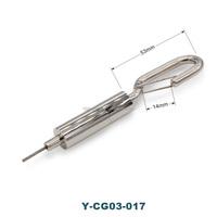 Clip de câble métallique en acier inoxydable de sortie latérale de filetage M4 personnalisé OEM de haute qualité 94mm pour la fixation de câble