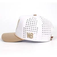 Casquette d'extérieur personnalisée avec logo brodé, visière incurvée, cordon et boucle, en tissu imperméable