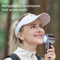 Nouveau ventilateur turbo sans pales, portable, rechargeable, manuel, avec affichage personnalisé, batterie USB, 100 vitesses