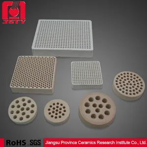 Ceramic Honeycomb Honeycomb Ceramic Plates With Holes Heat Resistant Fireplace Ceramic Board