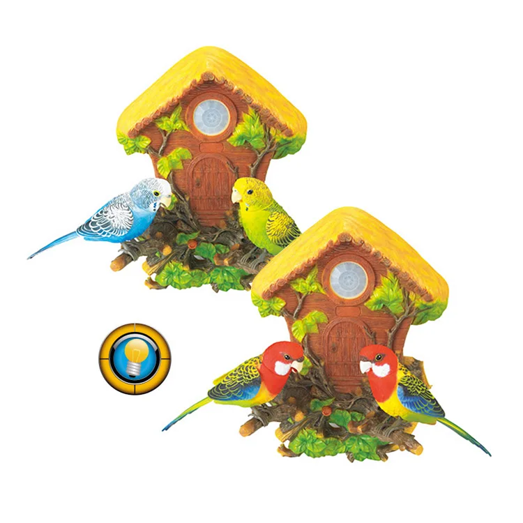 B/O забавные декоративные красивые легкие игрушки с двумя птицами, игрушка-попугай