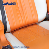 Siège de voiture en cuir matelassé modifié pour V-Class Sprinter MPV avec lumière d'ambiance et chargement sans fil
