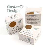 Boîte en papier pliable pour savon artisanal biodégradable, boîte d'emballage pour savon recyclable