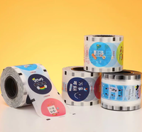 Films d'étanchéité personnalisés en rouleau pour gobelets en papier mat, pour thé au lait, jus, café, boissons – Film de scellage plastique pour gobelets en plastique et en papier