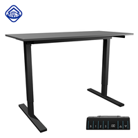 Simple beau et intelligent contrôle pratique debout fonction de mémoire de moteur unique bureau électrique