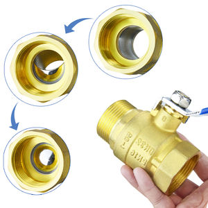 TMOK Fabrik preis 1/2 "Zoll DN15 Internes externes Außengewinde Messing-Kugel hahn für Sanitär zwecke - Product Image 6