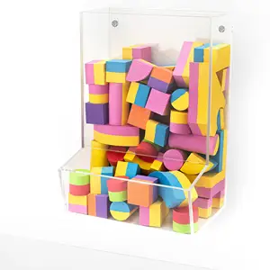 Fabrik Direkt verkauf Acryl Wandbehang Spender Lagerung Kunststoff Kinder Spielzeug Lager regal Lagerung Organizer Kinder