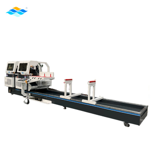 Nhà máy nóng bán CNC đôi đầu thêm rộng PVC/uPVC/Nhôm hồ sơ cắt Saw với mức độ an toàn cao AC 380V 2x3Kw - Product Image 3