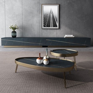 Luce di Lusso Stile Minimalismo Ardesia Tavolo Da Tè Mobile Porta TV Moderno Del Progettista <span class=keywords><strong>Soggiorno</strong></span> Mobile TV - Product Image 3