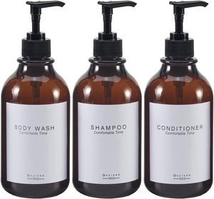 Botella <span class=keywords><strong>de</strong></span> Vidrio Ámbar Vacía <span class=keywords><strong>de</strong></span> 16 oz/500 ml con Logotipo Personalizado, con Bomba Recargable <span class=keywords><strong>para</strong></span> Champú, Loción, Aceite, Jabón <span class=keywords><strong>de</strong></span> <span class=keywords><strong>Ducha</strong></span>, Jabón <span class=keywords><strong>de</strong></span> Manos y Jabón <span class=keywords><strong>para</strong></span> Platos - Product Image 1