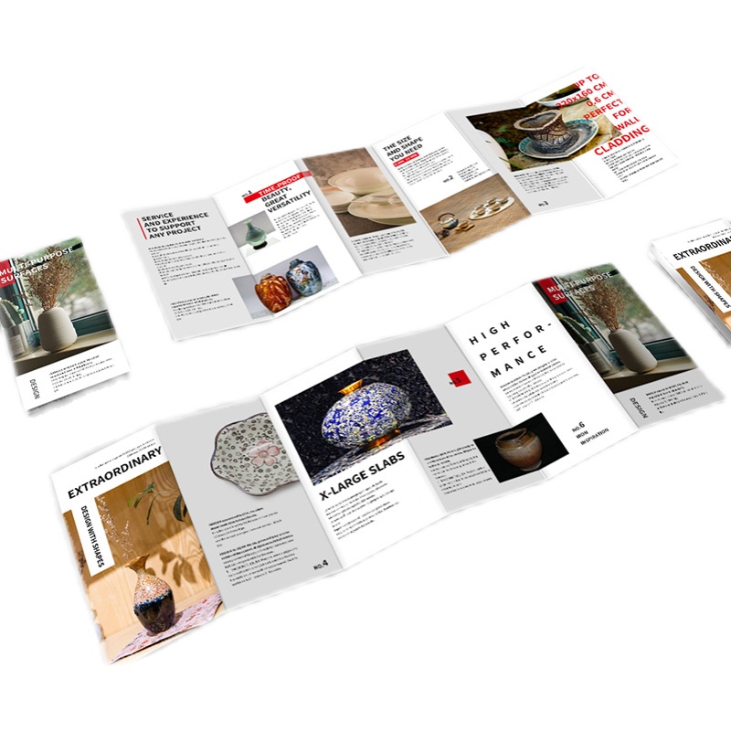 Factory Custom Designed Color Paper Packaging Manual Catalog Booklet Printing