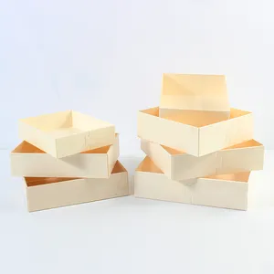 批发便宜的定制未完成的小轻木奶酪蛋糕饼干寿司盒食品