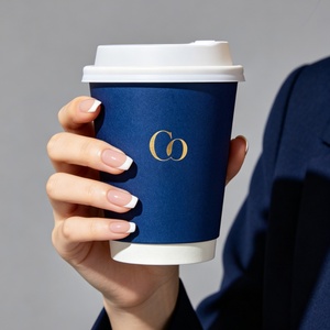 Gobelets en papier PLA à double paroi, personnalisables avec logo, jetables, de qualité alimentaire, étanches, pour café et vin, 4oz/8oz/10oz/12oz/14oz/16oz, chauds - Product Image 5