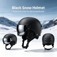 Masque de ski intégré ABS EPS pour adulte, chaud, taille L (54 à 60 cm de circonférence de tête), modèle HT63, OEM ODM, vente en gros