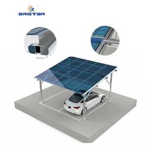 Bristar en stock deux <span class=keywords><strong>voitures</strong></span> <span class=keywords><strong>carport</strong></span> abri de voiture solaire étanche auvent de stationnement solaire abri de voiture en <span class=keywords><strong>aluminium</strong></span> - Product Image 3