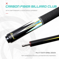 Pabrik OEM ODM Kustom Tongkat Biliar Serat Karbon untuk Snooker & Biliar