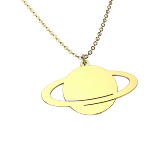 <span class=keywords><strong>Collana</strong></span> con Ciondolo <span class=keywords><strong>Saturno</strong></span> Placcato Oro Rosa, Gioielli Delicati all'Ingrosso, <span class=keywords><strong>Collana</strong></span> da Donna con Catena - Product Image 3