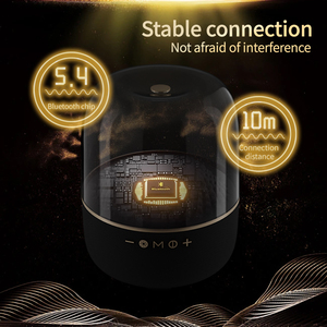 ลำโพงไร้สาย BT Glass Speaker พร้อมไฟเพชร 5 ดวง แสดงแสงสี 4+1 ระบบเสียงเซอร์ราวด์ ไฟกลางคืน แบตเตอรี่ 8000mAh - Product Image 4