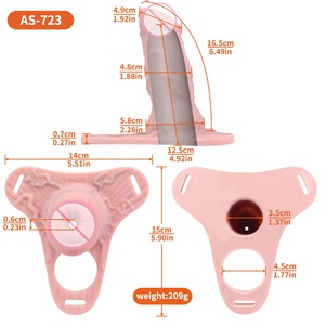 ANOSX Hollow Penis Chastity Device Penis Attachment Cock Cage Silicone Chastity Pants FTM Penis Packers Sex Toys for Male Female - Product Image 2