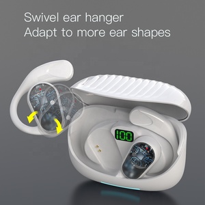 TWS Không Dây Ows90 ows 90 Xương Dẫn Tinh Thể Trong Suốt Trường Hợp Trong Trên Tai Móc Clip Thể Thao Tai Nghe Tai Nghe Earbuds TWS - Product Image 4