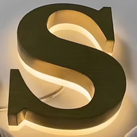 Letras Luminosas LED Personalizadas, Letrero Luminoso para Negocios, Letrero Interior y Exterior, Logotipo Metálico 3D, Letrero con Letras de Canal 3D