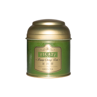 Boîte à thé ronde en métal personnalisée en usine, double couvercle, hermétique, qualité alimentaire, pour café en poudre, épices, thé
