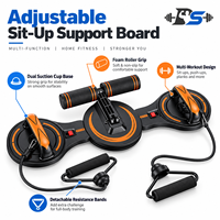 Appareil Abdominal Pliable et Réglable pour la Maison, Planche de Push-up en Matériau ABS/TPR pour Entraînement Combiné Détachable Abdomen et Poitrine