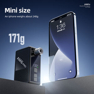 CYCLAMI 130PSI 휴대용 전동 에어 펌프 미니 자전거 타이어 공기주입기 프레스타 슈레더 밸브 겸용 - Product Image 3