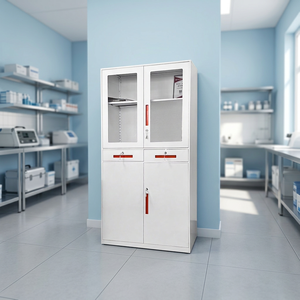Metal Office <b>Filing</b> Cabinet, Modern Environmentally Friendly Powder Coating, School Hospital Office Storage Cabinet - Product Image 2