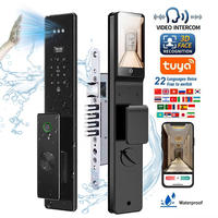 Serrure de porte intelligente avec reconnaissance faciale 3D, caméra, interphone vidéo, Tuya Wifi, entrée sans clé, Cerradura Inteligente, maison, bureau