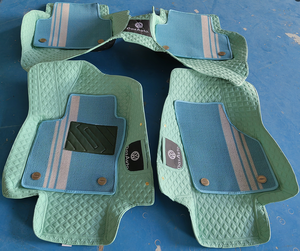 Ensemble complet <span class=keywords><strong>de</strong></span> <span class=keywords><strong>tapis</strong></span> <span class=keywords><strong>de</strong></span> <span class=keywords><strong>sol</strong></span> pour voiture <span class=keywords><strong>de</strong></span> luxe en cuir XPE, tout temps, antidérapants 7D 5D, imperméables, 5mm - Product Image 4