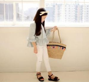 Camisa de Moda Coreana para Niñas, Producto de Ropa Infantil al por Mayor - Product Image 4