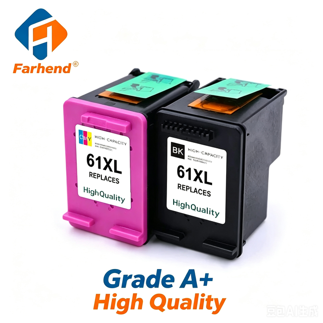 A+ Stable Ink Cartridge Compatible for HP 61 Deskjet 1000 1010 1011 1012 1015 1050 Smooth Printing No Clog High Page Yield