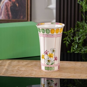 Vase de table en porcelaine traditionnelle avec motif oiseaux et fruits, glaçure peinte, hauteur 8-16 pouces, pour décoration de maison neuve - Product Image 4
