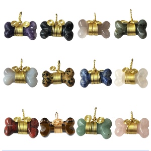 ขายส่ง 20*35 มม.คริสตัลรูปอัญมณีแกะสลักหัตถกรรมลวดห่อจี้สําหรับเครื่องประดับ DIY ทํา - Product Image 1