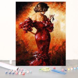 Conception libre sexe nu beauté peinture par numéros personnalisé décoration de la maison <span class=keywords><strong>Portrait</strong></span> peinture à l'huile bricolage toile peinture par numéros - Product Image 2