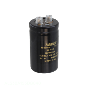ตัวเก็บประจุแบบติดตั้งบนแชสซีรุ่น ALS30A153DB040 ของแท้ ยี่ห้อ CAP ALUM ความจุ 15000 ไมโครฟารัด 20% 40 โวลต์ แบบขันสกรู - Product Image 1