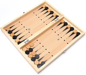 <strong>Wooden</strong> <strong>Chess</strong> <strong>Set</strong> with Folding Storage 3-in-1 <strong>Chess</strong>/Backgammon/Checkers Board for Adults &amp; Kids China - Product Image 5
