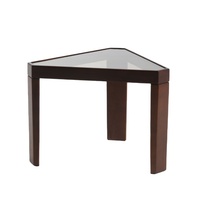 Vente en gros de meubles de salon modernes tables d'appoint table basse triangulaire avec plateau en verre TT-1419A