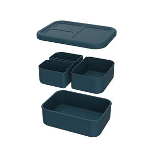 Boîte à lunch multifonctionnelle scellée et chauffable de 1000 ml en silicone, boîte bento à 3 compartiments, boîte à lunch pour adultes et enfants - Product Image 1