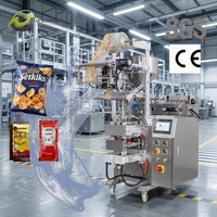 Machine automatique VFFS sans fuite pour sachets et films de 320 mm de largeur, haute précision, pour miel, sauce, huile, jus, shampoing