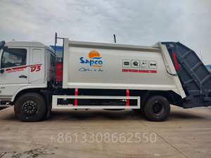 โรงงานผลิต รถบรรทุกขยะ DONGFENG 4X2 รถบดอัดขยะ ราคาโรงงาน - Product Image 5