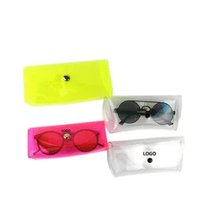 Fashion Pvc Transparent Reading Eyeglasses Box Packing Glasses Cases