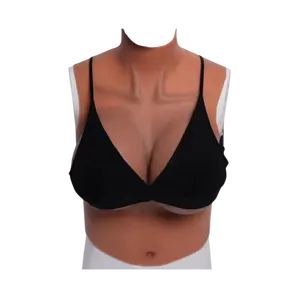 Lớn Silicone vú chéo dresser Silicone vú hình thức k Cup áo ngực ngực ngực cho nam giới để phụ nữ bông Filler
