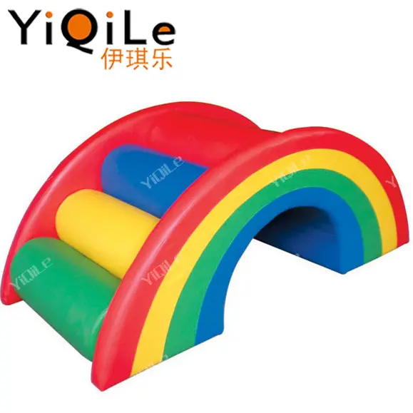 Bloques de juguetes de ladrillo más nuevos, equipo de juego suave para interiores, colorido, suave, usado