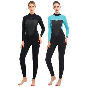 Promotional Women's 3mm Neoprene One Piece Thermal Thickened Surf Wetsuit