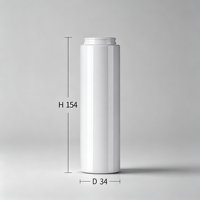 Flacon pulvérisateur cosmétique PET 100 ml blanc avec bouchon transparent pour tonique facial et spray fixateur de maquillage
