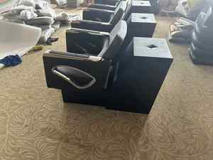 Muebles contemporáneos para peluquería, champú de cuero sintético, silla, cama, unidad de lavado trasero, lavabo de cerámica, champú de belleza, reclinable - Product Image 3